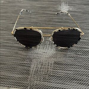 Kendall & Kylie Black and Gold Sunglasses